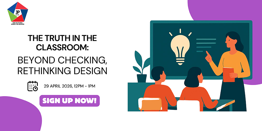 "The Truth in the Classroom" webinar banner featuring a teacher at a glowing bulb chalkboard.